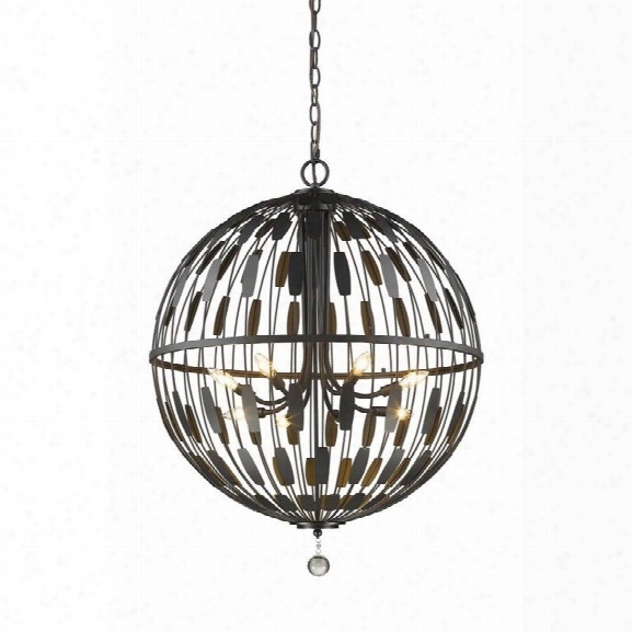 Z-lite Almet 8 Light Pendant In Bronze