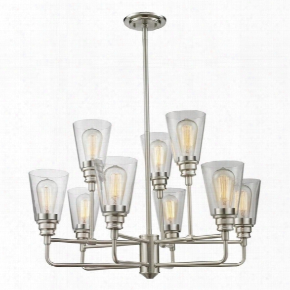 Z-lite Annora 9 Light Chandelier In Brushed Nickel