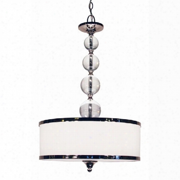 Z-lite Cosmopolitan 3 Light Pendant In Chrome