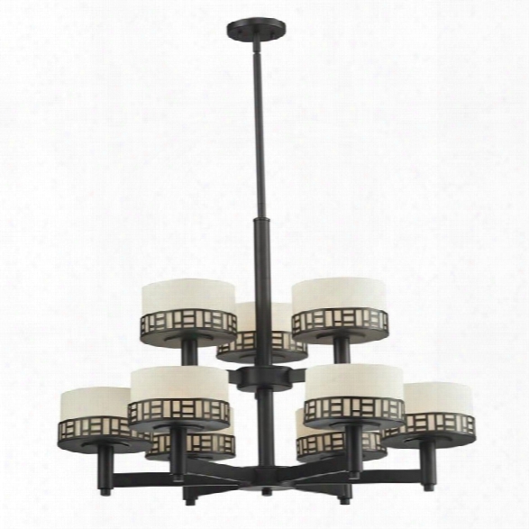 Z-lite Elea 9 Light Chandelier In Bronze