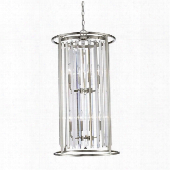 Z-lite Monarch 8 Light Chandelier In Brushed Nickel