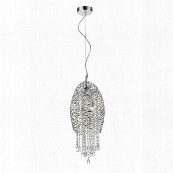 Z-lite Nabul 3 Light Pendant In Chrome