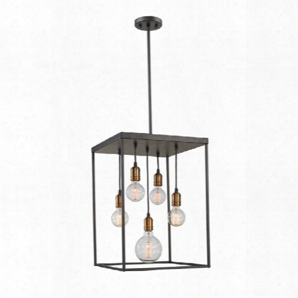 Z-lite Troubadour 5 Light Pendant In Bronze