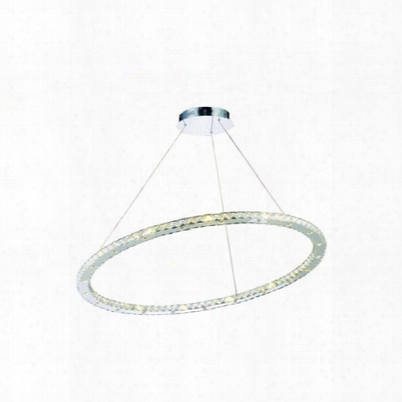 Elegant Lighting Atom 42 Royal Crystal Chandelier In Chrome