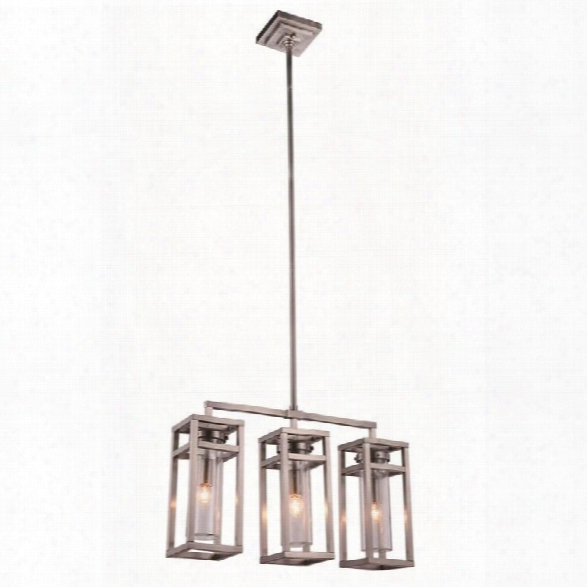 Elegant Lighting Bianca 6 3 Light Pendant Lamp In Nickel