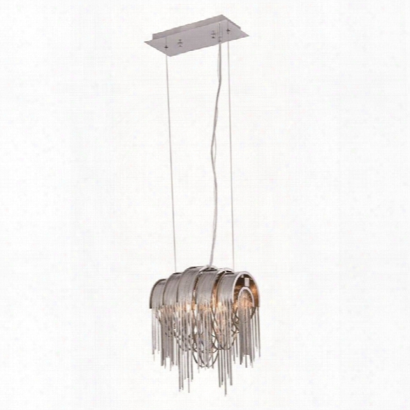 Elegant Lighting Blythe 9 2 Light Pendant Lamp In Chrome