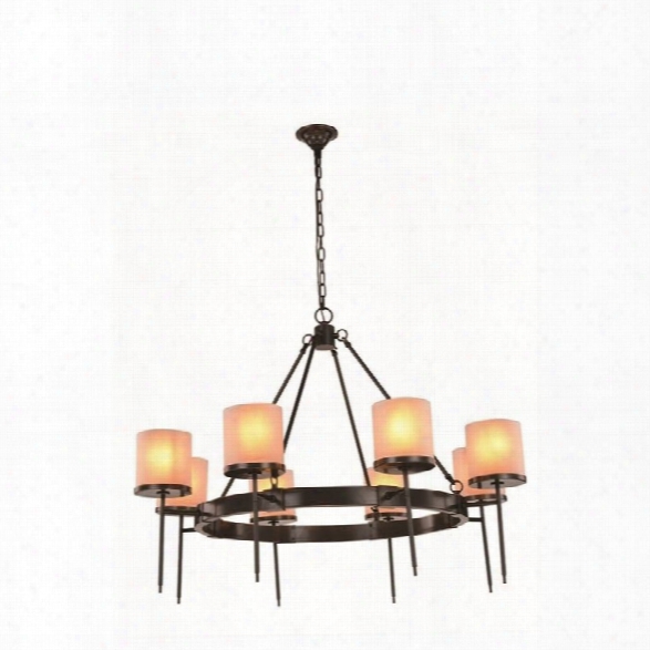 Elegant Lighting Bradford 45 8 Light Chandelier In Bronze