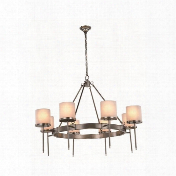 Elegant Lighting Bradford 45 8 Light Chandelier In Nickel