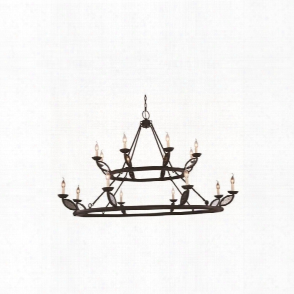 Elegant Lighting Charleston 66 16 Light Chandelier In Bronze