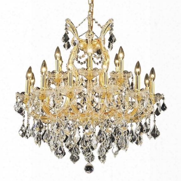 Elegant Lighting Maria Theresa 30 19 Light Spectra Crystal Chandelier