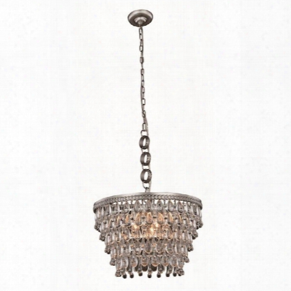 Elegant Lighting Nordic 19 5 Light Royal Crystal Pendant Lamp