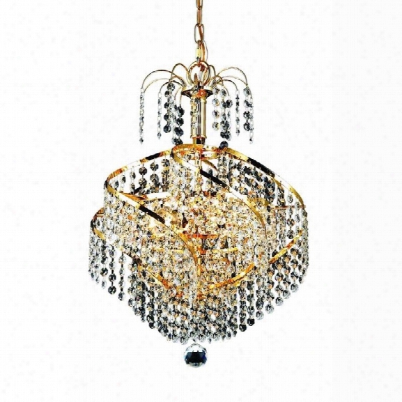 Elegant Lighting Spiral 14 3 Light Elements Crystal Pendant Lamp