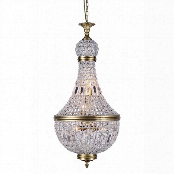 Elegant Lighting Stella 18 6 Light Royal Crystal Pendant Lamp