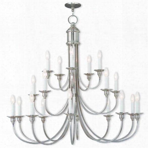 Livex Cranford Foyer Chandelier In Brushed Nickel