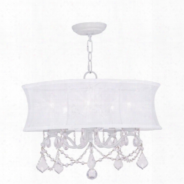 Livex Newcastle Chandelier In White