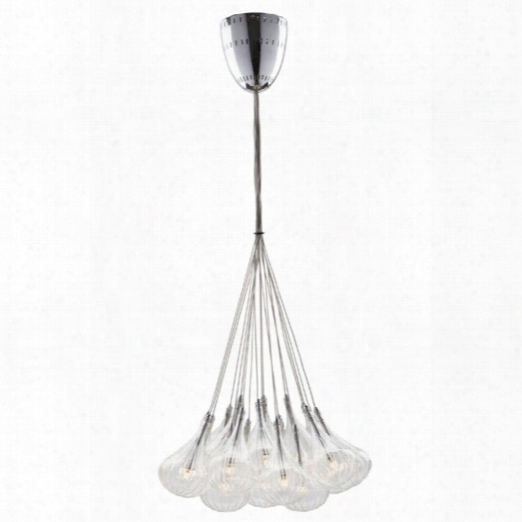 Nuevo Tourine 19 Light Pendant In Silver