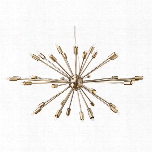 Nuevo Vladimir 36 Light Metal Pendant In Antique Brass