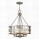 Livex Waverly Chandelier in Palacial Bronze with Gilded Accents