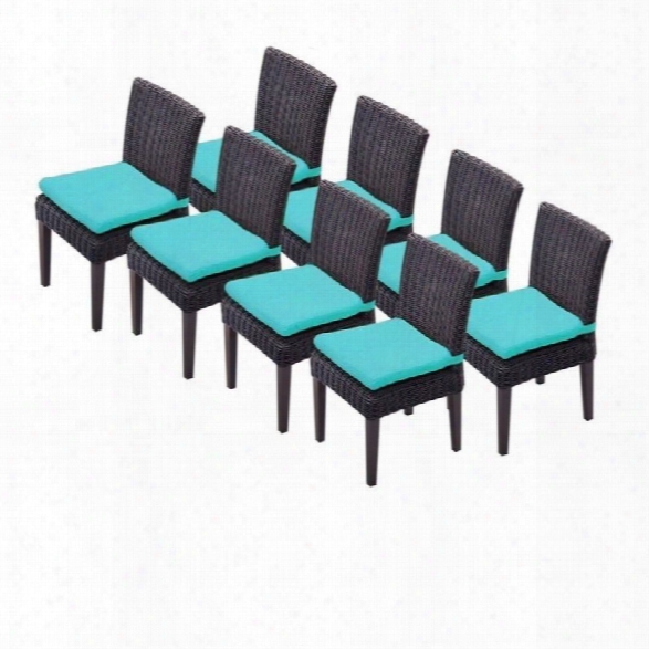 Tkc Venice Wicker Patio Dining Chairs In Aruba (set Of 8)