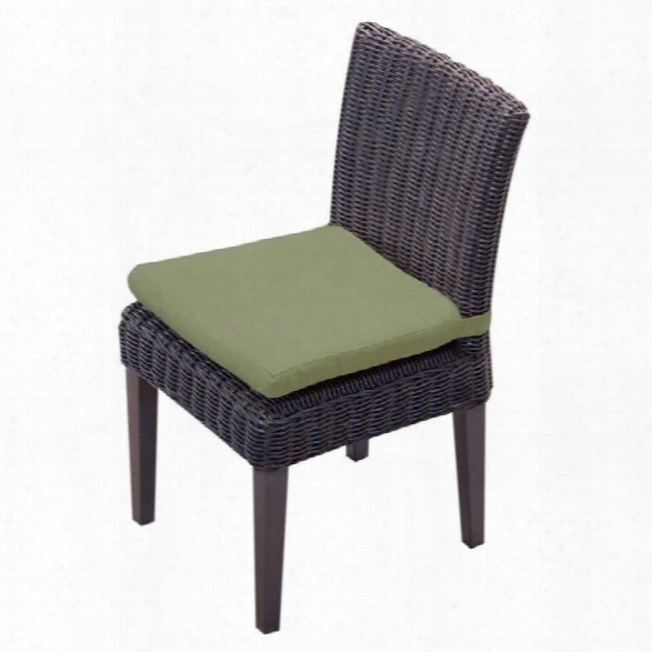 Tkc Venice Wicker Patio Dining Chairs In Cilantro (set Of 2)