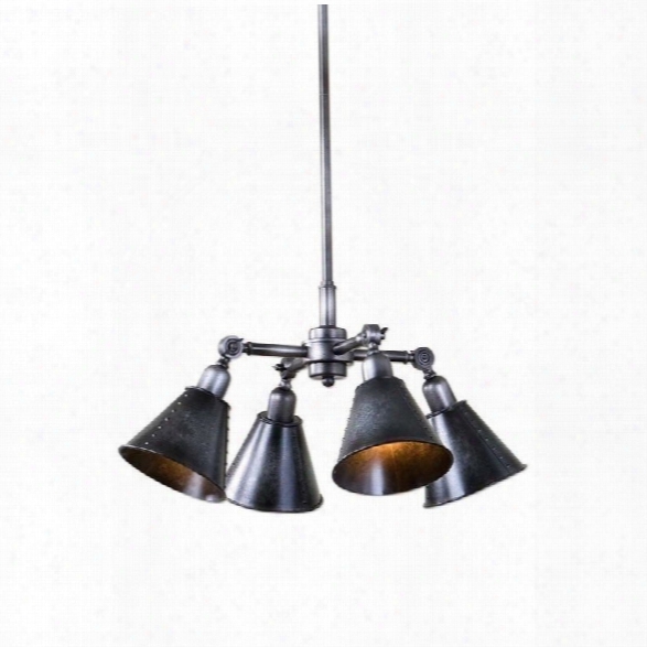 Uttermost Fumant 4 Light Industrial Pendant