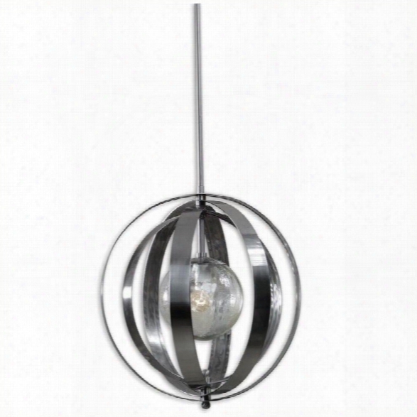 Uttermost Trofarello Silver  1light Polished Nickel Pendant