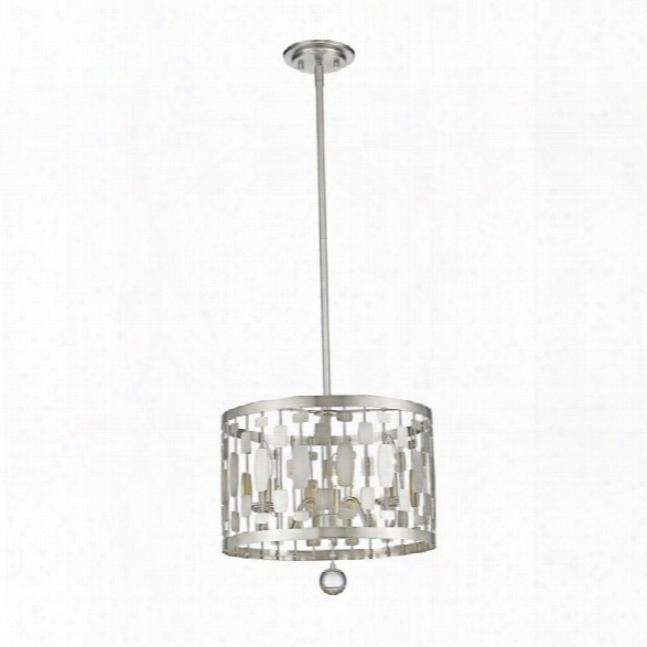 Z-lite Almet 3 Light Pendant In Brushed Nickel