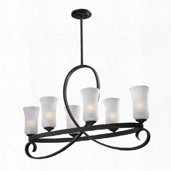 Z-lite Arshe 6 Light Chandelier In Cafe Bronze