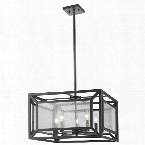 Z-lite Braum 5 Light Pendant In Bronze