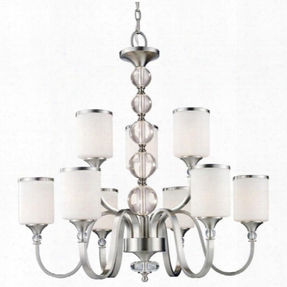 Z-lite Cosmopolitan 9 Light Chandelier In Brushed Nickel