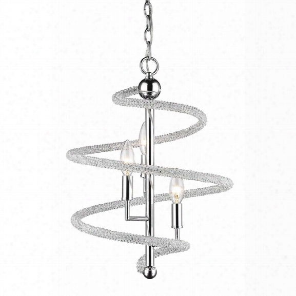 Z-lite Czarina 3 Light Pendant In Chrome