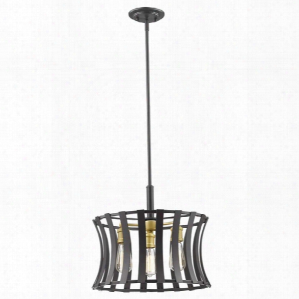 Z-lite Geist 3 Light Pendant In Bronze Gold