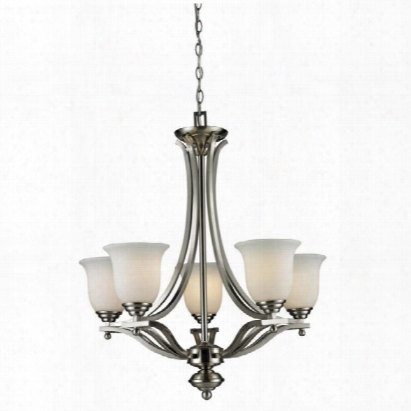 Z-lite Lagoon 5 Light Chandelier In Brushed Nickel