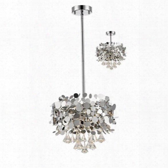 Z-lite Monaco 4 Light Pendant In Chrome