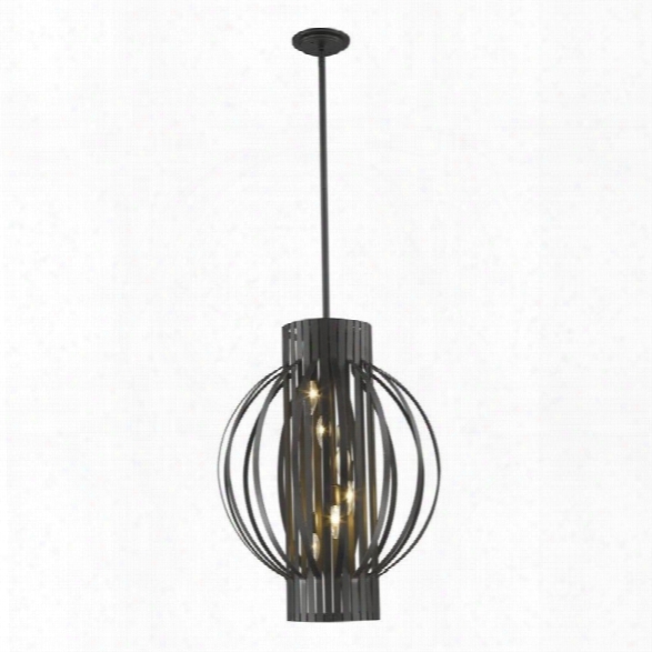 Z-lite Moundou 6 Light Pendant In Bronze