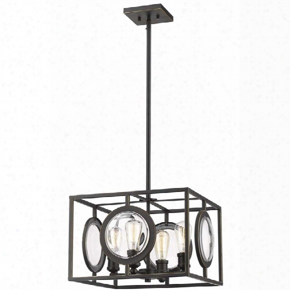 Z-lite Port 17.75 4 Light Pendant In Olde Bronze