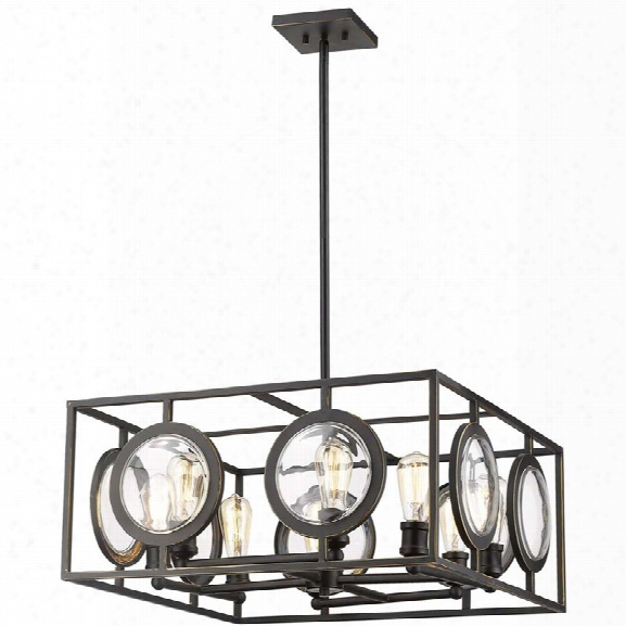 Z-lite Port 25.75 8 Light Pendant In Olde Bronze