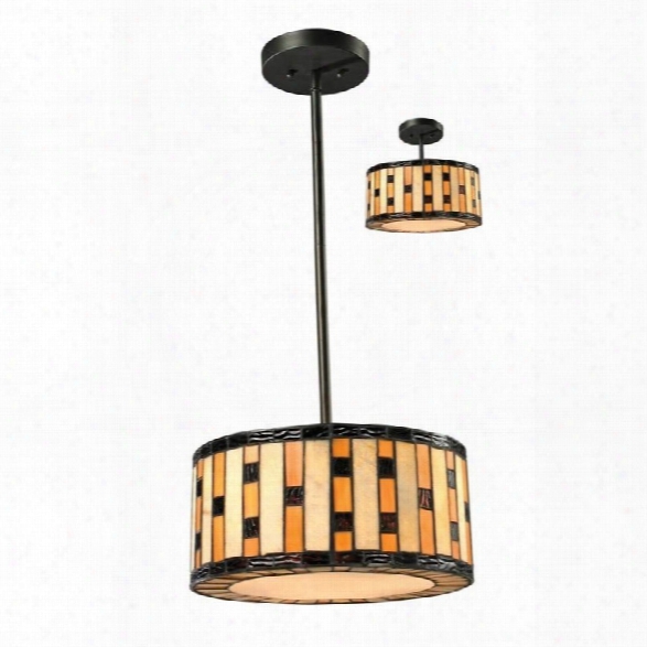 Z-lite Raya 3 Light Pendant In Java Bronze