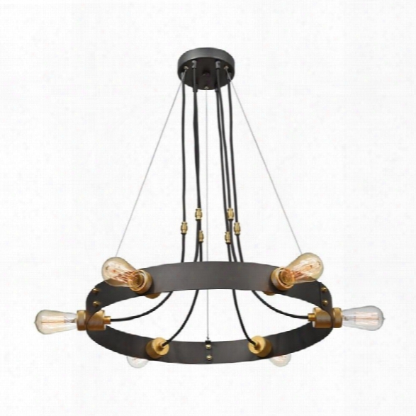 Z-lite Troubadour 6 Light Chandelier In Bronze