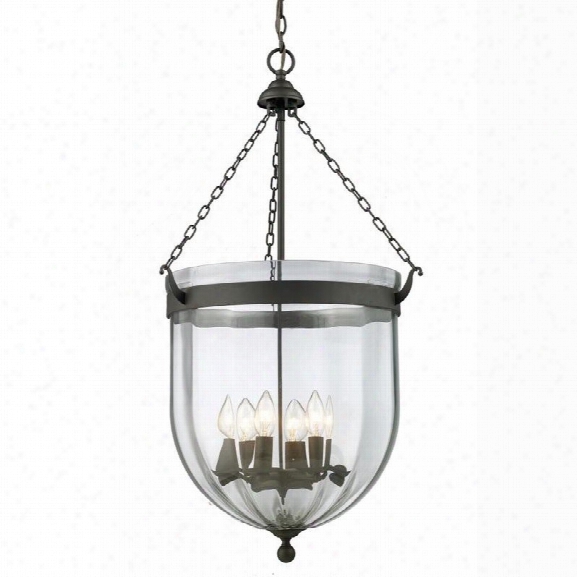 Z-lite Warwick 6 Light Pendant In Bronze