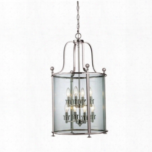 Z-lite Wyndham 8 Light Pendant In Brushed Nickel