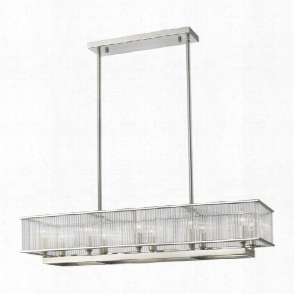 Z-lite Zalo 10 Light Pendant In Brushed Nickel