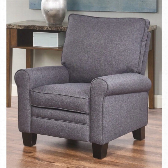 Abbyson Living Ballard Pushback Fabric Recliner In Gray