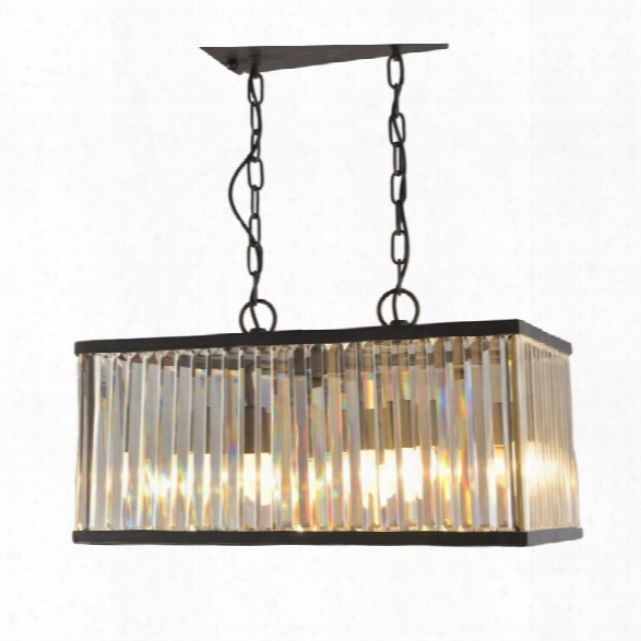 Abbyson Living Devyn Crystal Chandelier In Black