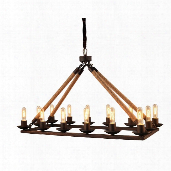 Abbyson  Living Grant 14 Light Chandelier In Brown