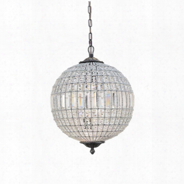 Abbyson Living Marcelle Circular Crystal Chandelier In Bronze