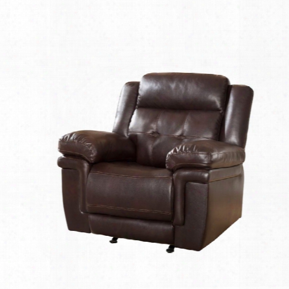 Abbyson Living Paulo Rocker Recliner In Brown