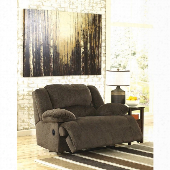 Ashley Toletta Zero Wall Wide Seat Recliner In Chocolate