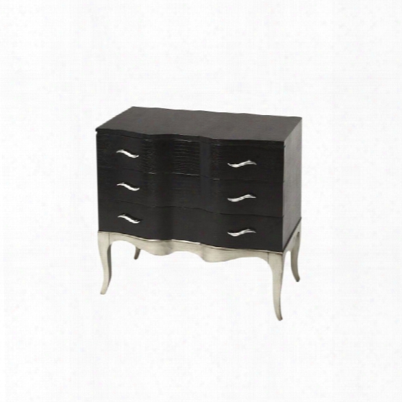 Butler Specialty Cosmopolitan 3 Drawer Accent Chest In Black