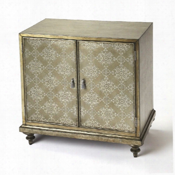 Butler Specialty Heritage Accent Cabinet In Silver